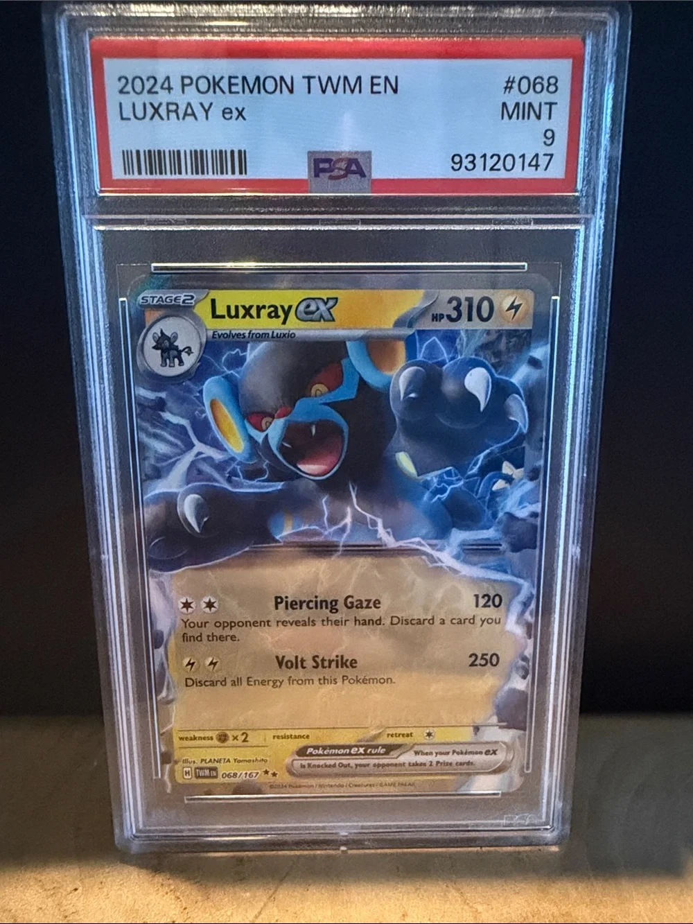 pokemon card luxray ex - 068/167 if this card is in your hand and you have more Prize cards remaining than your opponent Ultra - Pokemon - Mascarade